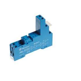 Support 10A 250V séries 4051, 4052, 4061, bleu, étrier métallique, à cage|Finder-FID95953SPA