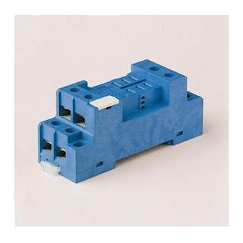 Support 12A 250V série 5632, bleu, étrier métallique, à vis|Finder-FID9672SMA