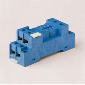 Support 12A 250V série 5632, bleu, étrier métallique, à vis|Finder-FID9672SMA