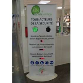 Afficheur électronique totem de sécurité pour indication automatique du nombre d|-R2AGALAXIETOTEMIN