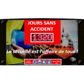 Afficheur électronique de sécurité pour indication automatique du nombre de jour|-R2AGALAXIEBASICIN