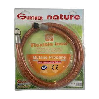 FLEXIBLE INOX 0,50M BP - NF BLISTER|Gurtner-GUR19191