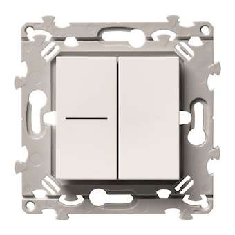 InterBP Duo+InterBP Duo à voyant essensya pure|Hager-HAGWE046