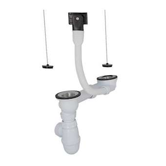 C5911-vid.complet avec siphon ev.inox 2c|Nicoll-NCL0204311