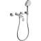 Set finition mél bain/douche 3 trous encastré Poignées manettes avec rosaces chr