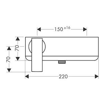 Mitigeur douche chromé poli|Hansgrohe-HA339600020
