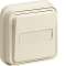 cubyko Poussoir porte-étiquette 1F encastré blanc IP55