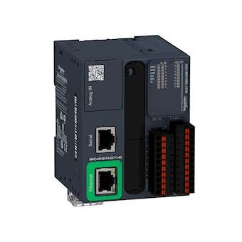 Modicon M221 Book, contrôleur 16E/S PNP, port Ethernet+série, 24VCC, ressort|Schneider Electric-SCHTM221ME16TG