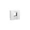 Plastron keystone TerCia 2 modules blanc