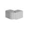 Angle extérieur variable de 70 à 120° pour TA-E 60x60 gris|Iboco-IBOB02434