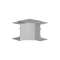 Angle intérieur variable de 70 à 120° pour TA-E 80x60 gris|Iboco-IBOB02470