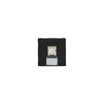 Prise TerCia RJ45 Catégorie 6a STP 2 modules noire|Iboco-IBOB45052