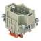 Insert mâle raccordement rapide 9P+T 10A - 400V - gabarit 44.27 - série CDSH