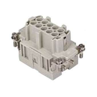 Insert femelle à lame de pression 10P+T 16A 400V gabarit 57.27|Ilme-IL1CSEF10