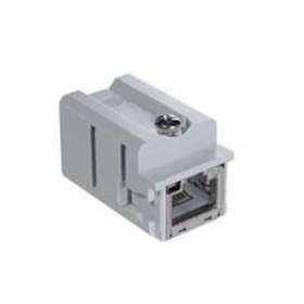Adaptateur pour connecteur RJ45 CAT 6 class E femelle pour capots gabarit 21.21|Ilme-IL1CJK8FT