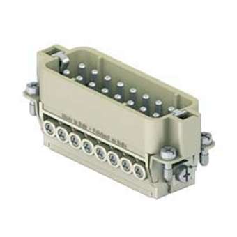 Insert mâle à visser 16P+T 16A 250V numéroté de 17 à 32|Ilme-IL1CDAM16N