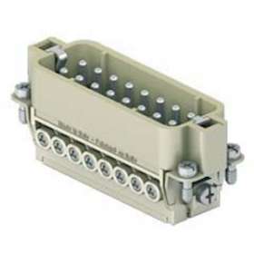 Insert mâle à visser 16P+T 16A 250V numéroté de 17 à 32|Ilme-IL1CDAM16N