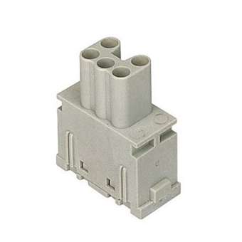 Insert femelle 5 pôles - 16A - 400V à lame de pression|Ilme-IL1CX05SF