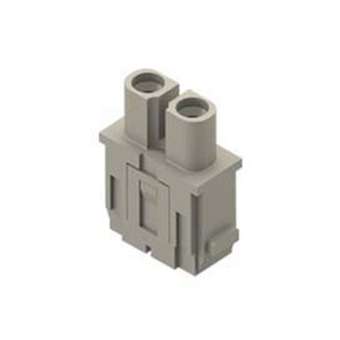 Insert femelle 2 pôles 40A 1000V vis axiale - pour section 2.5 à 8mm²|Ilme-IL1CX024AF