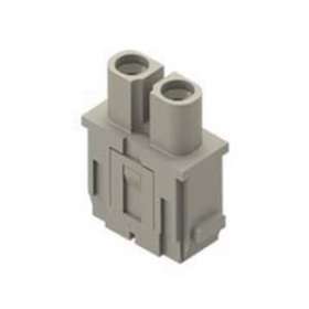 Insert femelle 2 pôles 40A 1000V vis axiale - pour section 2.5 à 8mm²|Ilme-IL1CX024AF