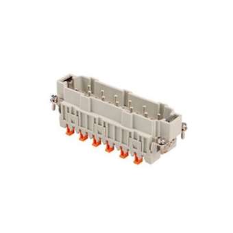 Insert mâle 10P+T+2 auxiliaires 16A - 830V raccordement Squich|Ilme-IL1CMSHM10