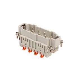Insert mâle 6P+T+2 auxiliaires 16A - 830V raccordement Squich gabarit 77.27|Ilme-IL1CMSHM06