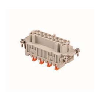 Insert femelle 6P+T+2 auxiliaires 16A - 830V raccordement Squich gabarit 77.27|Ilme-IL1CMSHF06