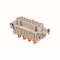 Insert femelle 6P+T+2 auxiliaires 16A - 830V raccordement Squich gabarit 77.27