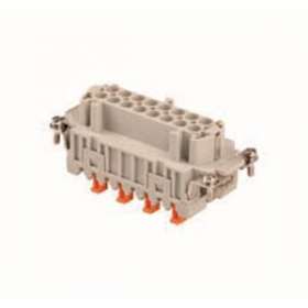 Insert femelle 6P+T+2 auxiliaires 16A - 830V raccordement Squich gabarit 77.27|Ilme-IL1CMSHF06