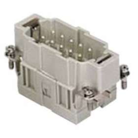 Insert mâle à lame de pression 10P+T 16A 500V - gabarit 57.27|Ilme-IL1CSEM10