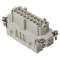 Insert femelle à lame de pression 16P+T 16A 500V num de 17 à 32 - gabarit 77.27