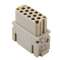 Insert femelle à sertir 17 pôles 10A - 160V