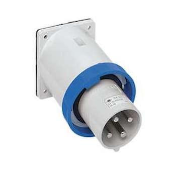 Socle de connecteur encastré 2P+T 220V IP67 63A|Ilme-IL1PEW6363SI