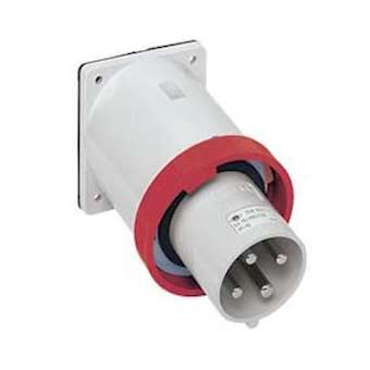 Socle de connecteur encastré 3P+T 380V IP67 63A|Ilme-IL1PEW6364SI