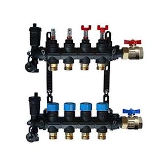 Collecteur matériau de synthèse MONOBLOC - 4 Circuits|Tec control-TETCOLLMSCPB16-4