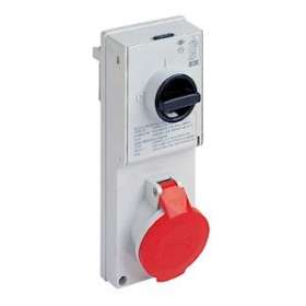 Prise ver 220V 16A 2P+T IP44 thermoplastique|Ilme-IL1SQE1663