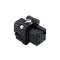 Insert femelle à visser 3P+T 10A 250V noir gabarit 21.21
