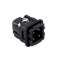 Insert mâle 3P+T 10A 250V noir gabarit 21.21