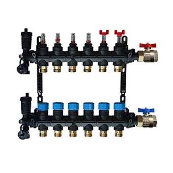 Collecteur matériau de synthèse MONOBLOC - 6 Circuits|Tec control-TETCOLLMSCPB16-6