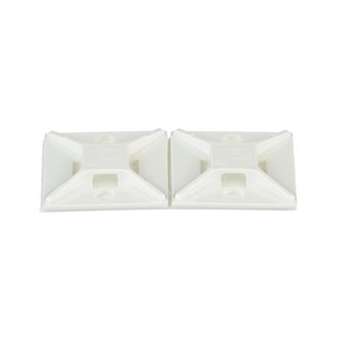 Embase adhésive,4 voies,25,4x25,4mm,ABS,Naturel,Cdt.500|Panduit Composants Industriels-PNUABM2S-A-D