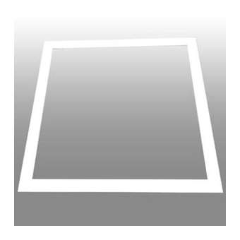 Cadre encastré pour panneau led 600x600 RAL9016|-GCHQTRF6060W
