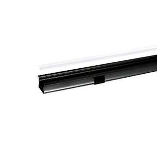 Profil RSL15 noir 2m plexi mat accessoires inclus|-GCHRSL15BM2