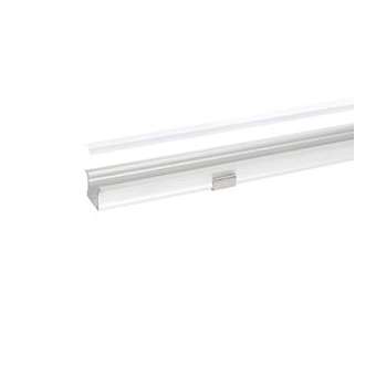 Profil RSL15 blanc 2m plexi mat accessoires inclus|-GCHRSL15WM2