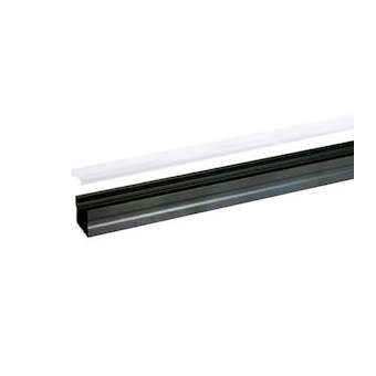 Profil SL15 noir 2m plexi mat accessoires inclus|-GCHSL15BM2