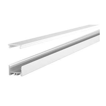 Profil SL Flat 15x12 blanc 2m dif opale acc inclus|-GCHSLF1512WO2