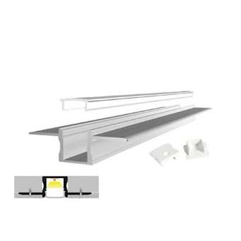 Profil SLP15 alu 3m plexi mat accessoires inclus|-GCHSLP15AM3