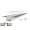 Profil SLP15 alu 3m plexi mat accessoires inclus