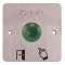 Bouton poussoir ergonomique dome vert Contact NO+NC Plaque 80 x 80 mm|-IZYSS19D32P201