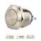 Bouton poussoir acier inox diam. 19 mm Contact NO (C)|-IZYSS19NOC