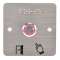 Bouton poussoir acier inox d19 mm Halo rouge 12V DC Contact NO+NC (V) + SSP201